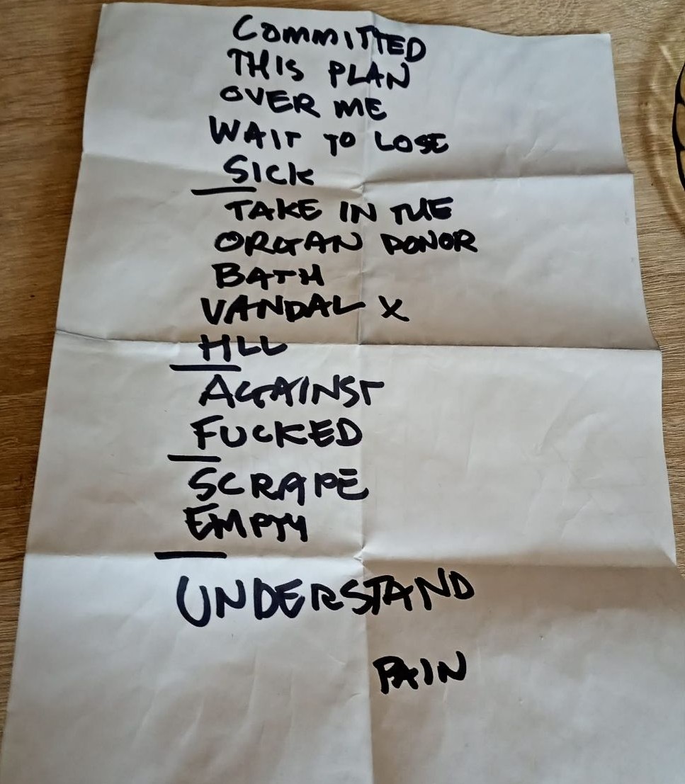 Setlist Unsane Lampa
